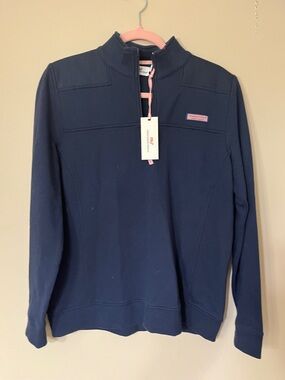 Vineyard Vines Navy Quarter-Zip Pullover